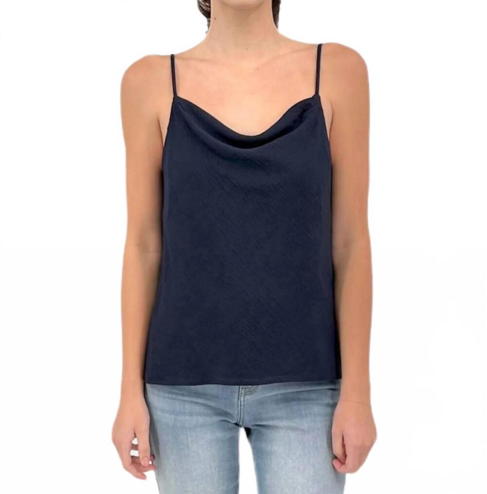 NEW IRIS SETLAKWE cowl neck camisole in navy